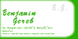 benjamin gereb business card